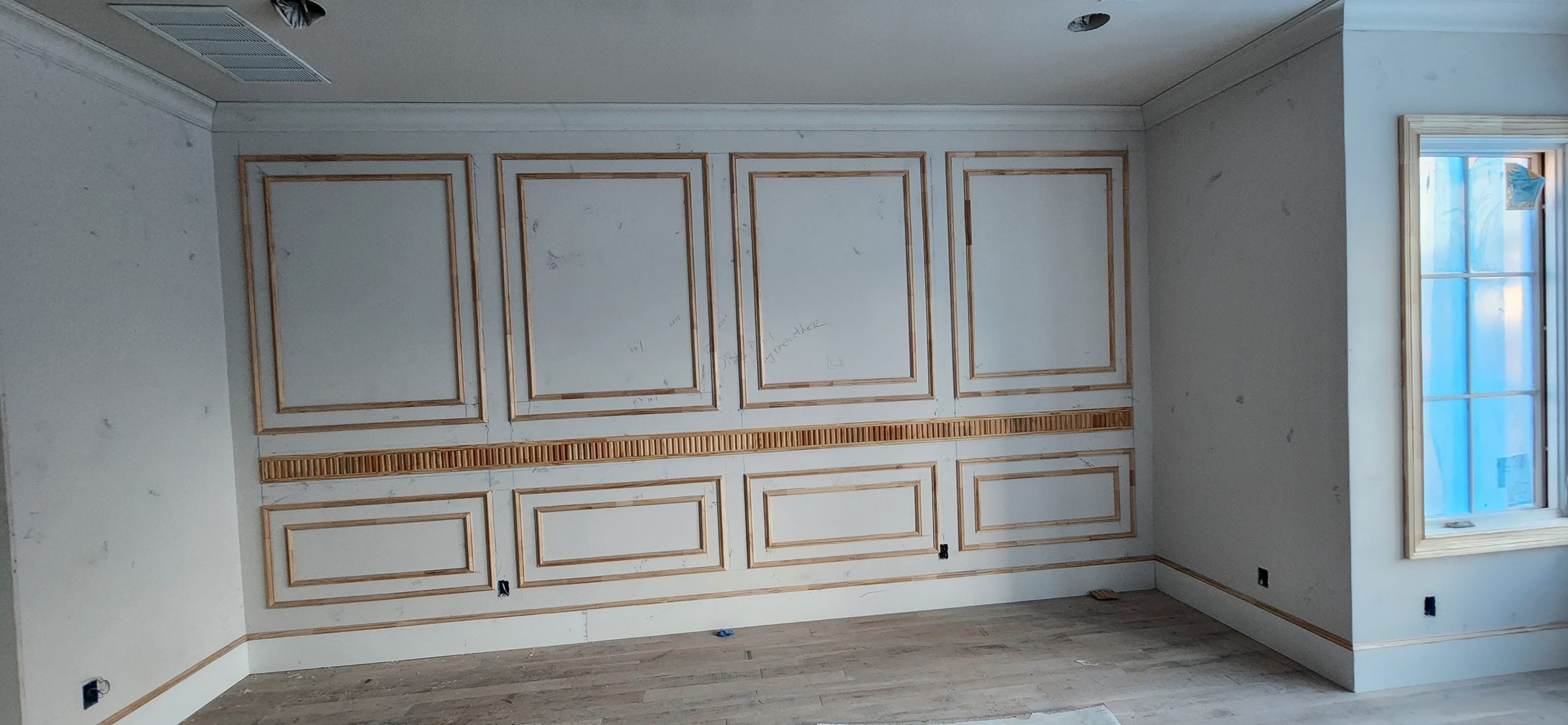 Merani Construction accent wall and finish work
