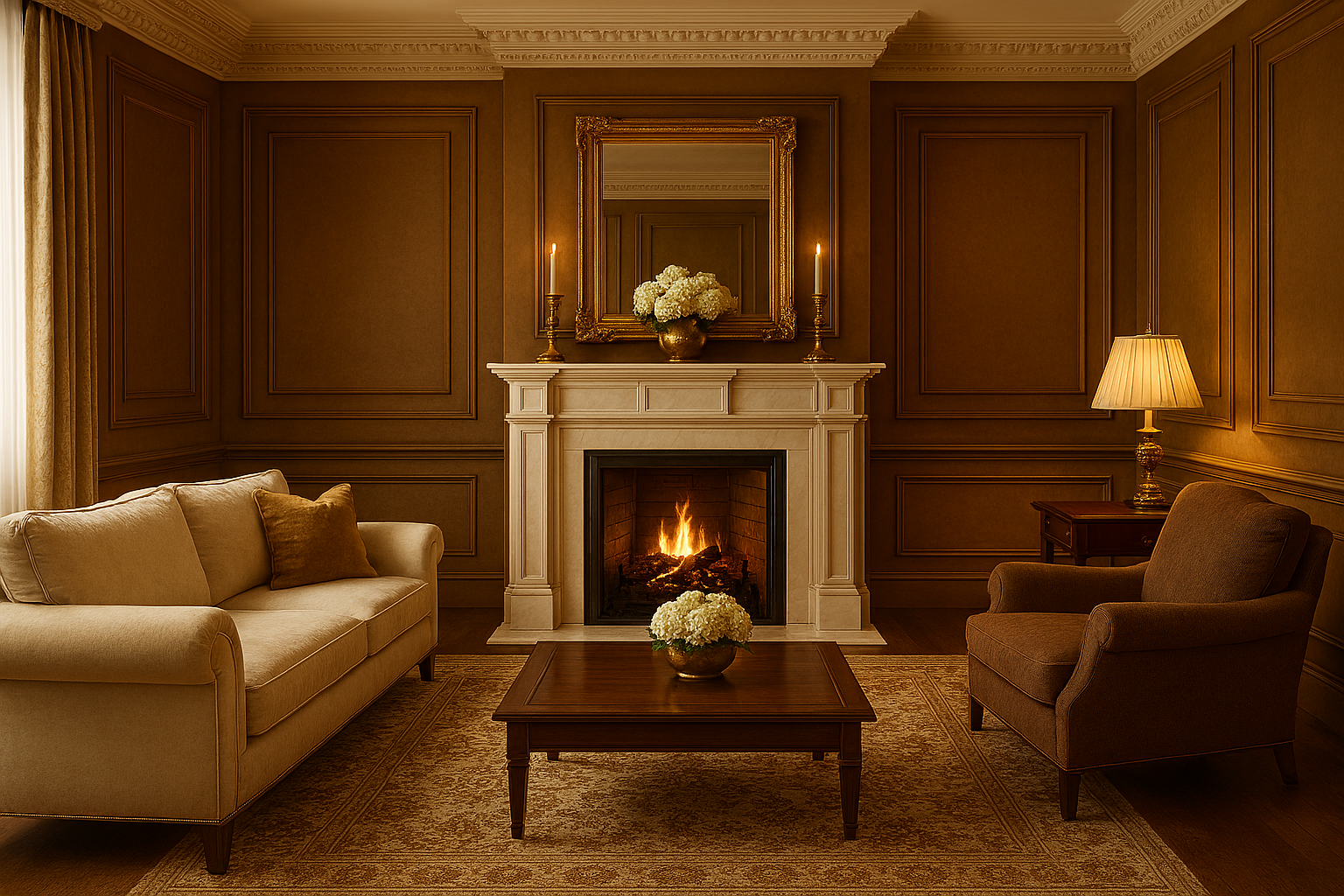 Merani Construction living room renovation project